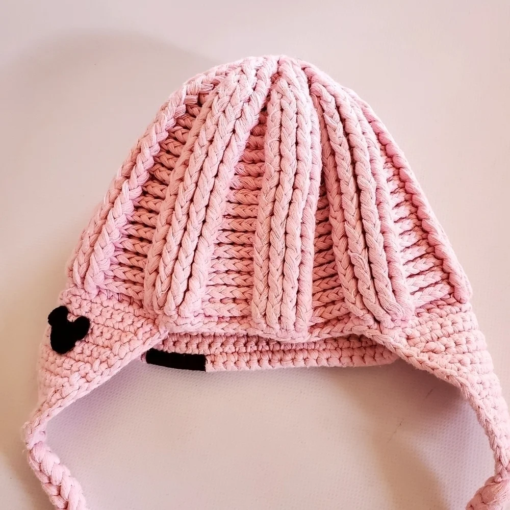 Disneyland Knitted Beanie Pink One Size